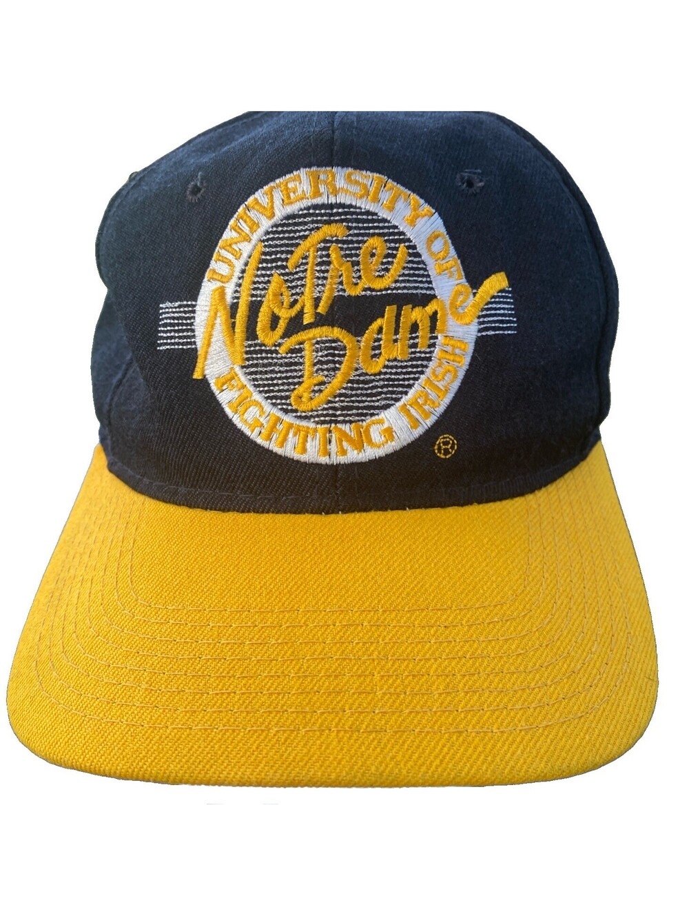 Vintage 90’s The Game NOTRE DAME Fighting Irish Fitted Hat 7 1/4